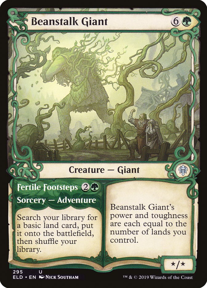 Beanstalk Giant // Fertile Footsteps (Showcase) [Throne of Eldraine] | Fandemonia Ltd