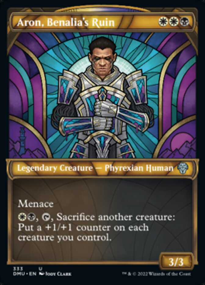 Aron, Benalia's Ruin (Showcase Textured) [Dominaria United] | Fandemonia Ltd