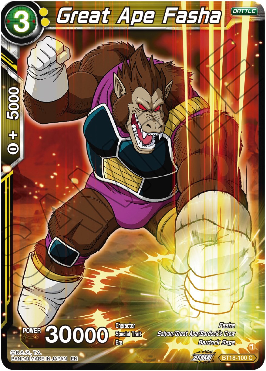 Great Ape Fasha (BT18-100) [Dawn of the Z-Legends] | Fandemonia Ltd