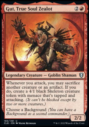 Gut, True Soul Zealot [Commander Legends: Battle for Baldur's Gate] | Fandemonia Ltd