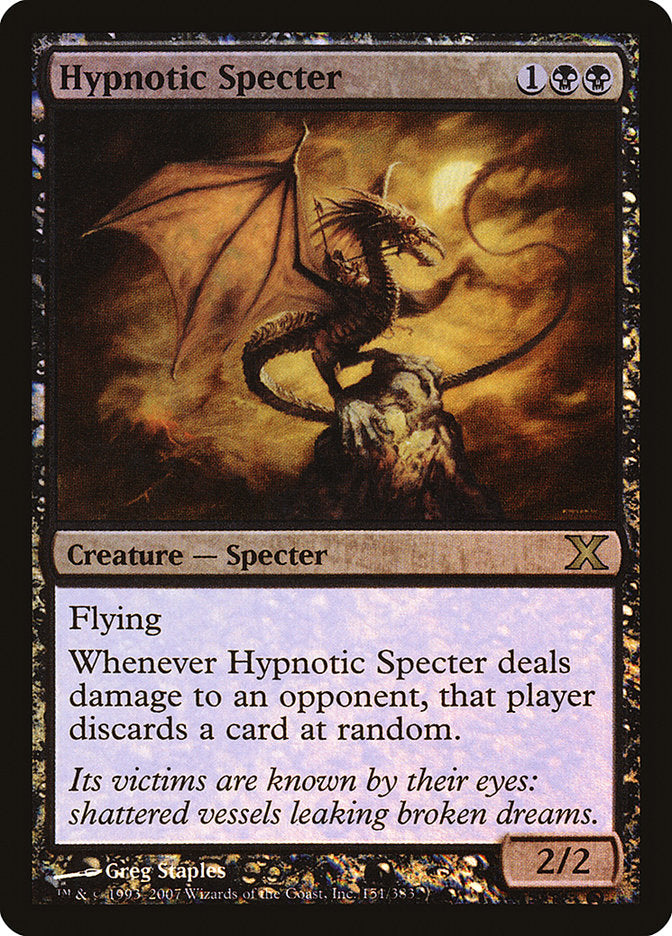 Hypnotic Specter (Premium Foil) [Tenth Edition] | Fandemonia Ltd