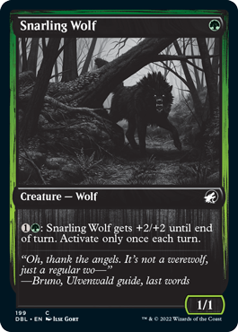 Snarling Wolf (199) [Innistrad: Double Feature] | Fandemonia Ltd