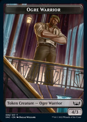 Ogre Warrior // Wizard Double-sided Token [Streets of New Capenna Tokens] | Fandemonia Ltd
