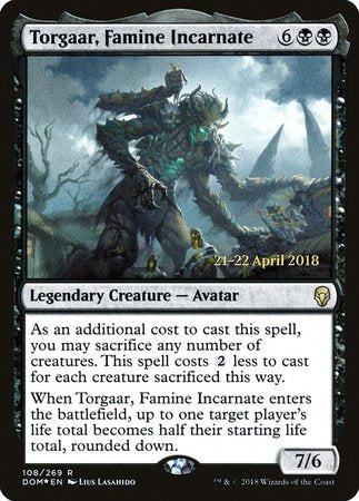 Torgaar, Famine Incarnate [Dominaria Promos] | Fandemonia Ltd