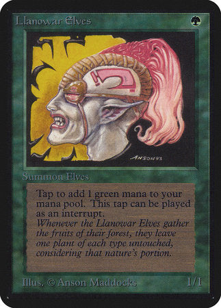 Llanowar Elves [Limited Edition Alpha] | Fandemonia Ltd