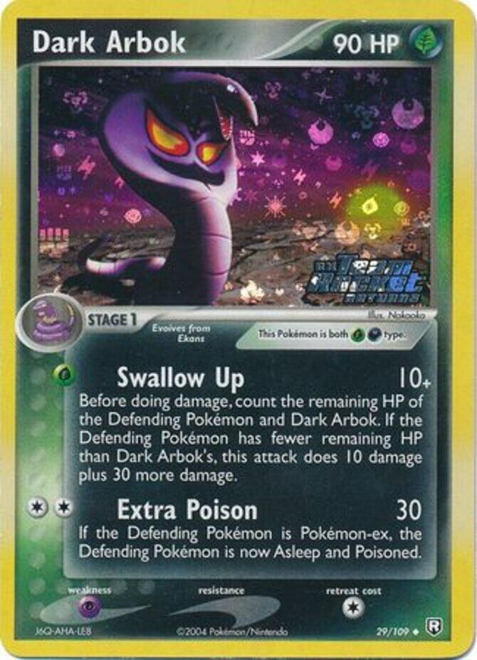 Dark Arbok (29/109) (Stamped) [EX: Team Rocket Returns] | Fandemonia Ltd