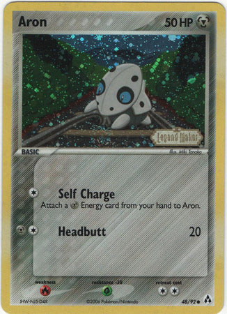 Aron (48/92) (Stamped) [EX: Legend Maker] | Fandemonia Ltd