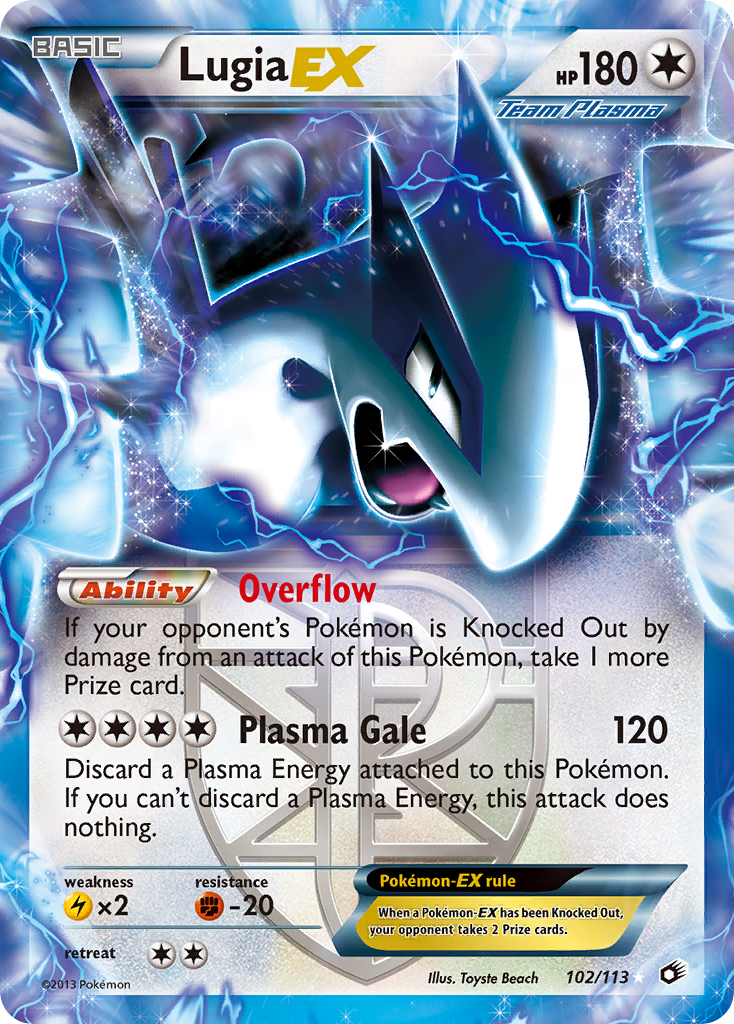 Lugia EX (102/113) [Black & White: Legendary Treasures] | Fandemonia Ltd