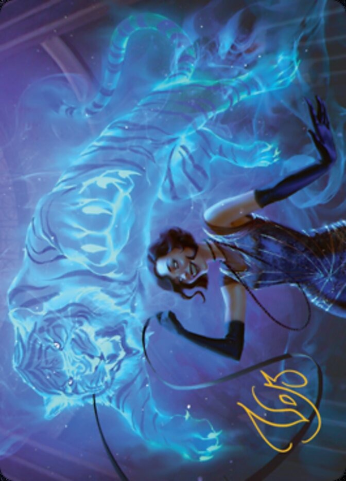 Extravagant Replication Art Card (Gold-Stamped Signature) [Streets of New Capenna Art Series] | Fandemonia Ltd