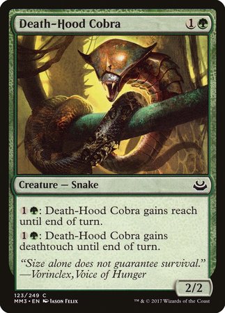 Death-Hood Cobra [Modern Masters 2017] | Fandemonia Ltd