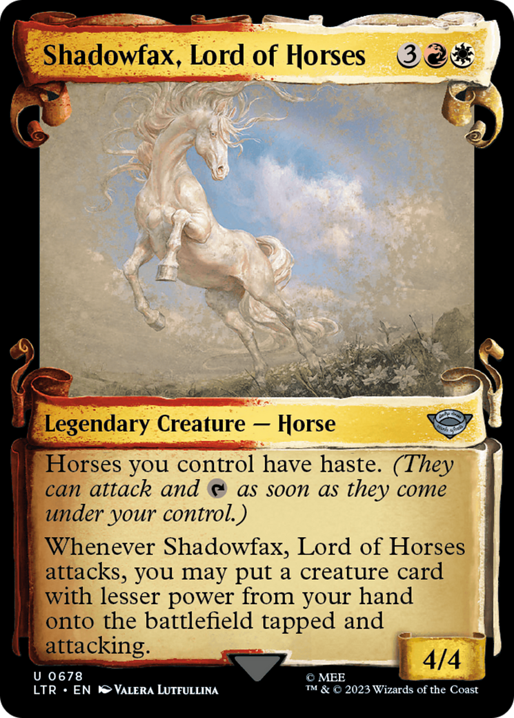 Shadowfax, Lord of Horses [The Lord of the Rings: Tales of Middle-Earth Showcase Scrolls] | Fandemonia Ltd
