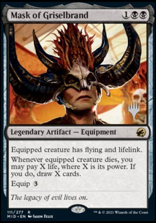 Mask of Griselbrand (Promo Pack) [Innistrad: Midnight Hunt Promos] | Fandemonia Ltd