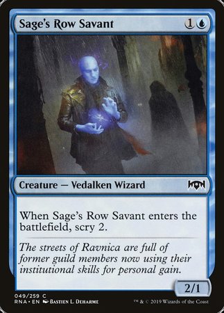 Sage's Row Savant [Ravnica Allegiance] | Fandemonia Ltd
