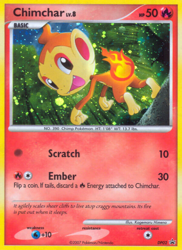 Chimchar (DP02) [Diamond & Pearl: Black Star Promos] | Fandemonia Ltd