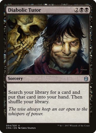 Diabolic Tutor [Commander Anthology] | Fandemonia Ltd