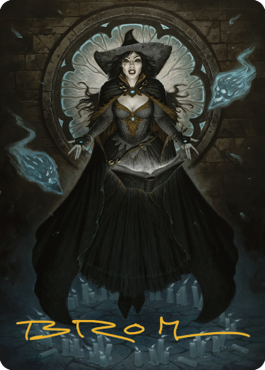 Tasha, the Witch Queen Art Card (76) (Gold-Stamped Signature) [Commander Legends: Battle for Baldur's Gate Art Series] | Fandemonia Ltd