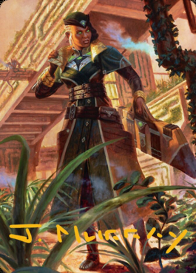 Vivien on the Hunt Art Card (Gold-Stamped Signature) [Streets of New Capenna Art Series] | Fandemonia Ltd