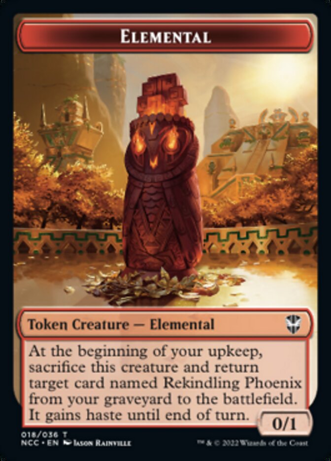 Elemental (018) // Copy Double-sided Token [Streets of New Capenna Commander Tokens] | Fandemonia Ltd