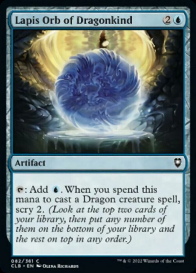 Lapis Orb of Dragonkind [Commander Legends: Battle for Baldur's Gate] | Fandemonia Ltd