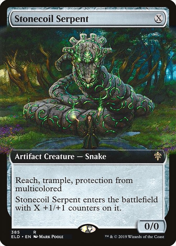 Stonecoil Serpent (Extended Art) [Throne of Eldraine] | Fandemonia Ltd