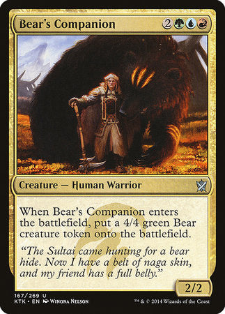 Bear's Companion [Khans of Tarkir] | Fandemonia Ltd