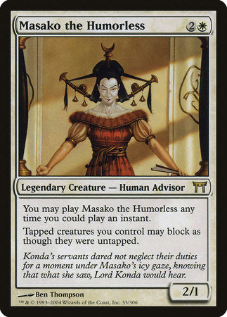 Masako the Humorless [Champions of Kamigawa] | Fandemonia Ltd