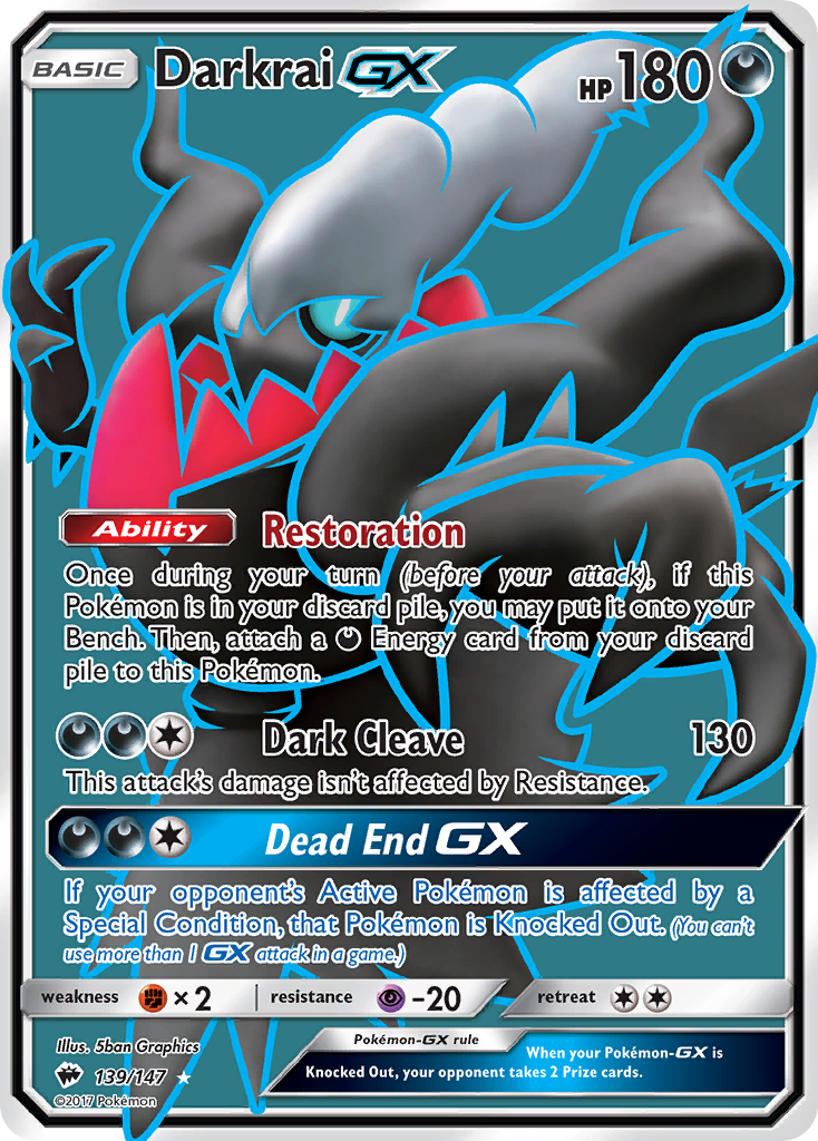 Darkrai GX (139/147) [Sun & Moon: Burning Shadows] | Fandemonia Ltd