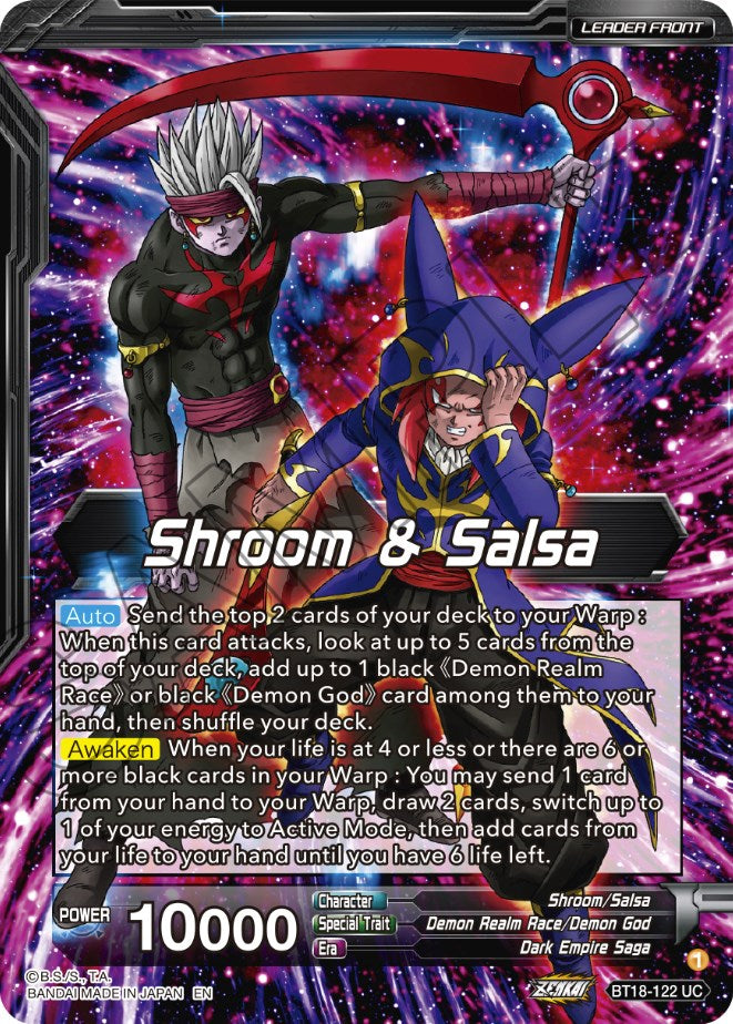Shroom & Salsa // Demon God Shroom & Salsa, Deadly Genius (BT18-122) [Dawn of the Z-Legends] | Fandemonia Ltd