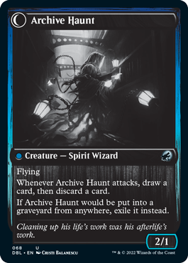 Overwhelmed Archivist // Archive Haunt [Innistrad: Double Feature] | Fandemonia Ltd