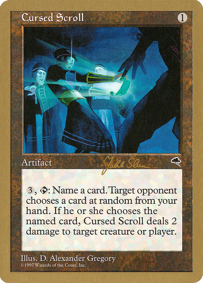 Cursed Scroll (Jakub Slemr) [World Championship Decks 1999] | Fandemonia Ltd