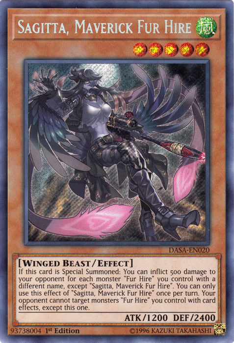 Sagitta, Maverick Fur Hire [DASA-EN020] Secret Rare | Fandemonia Ltd