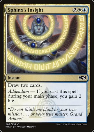 Sphinx's Insight [Ravnica Allegiance] | Fandemonia Ltd