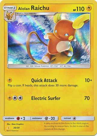 Alolan Raichu (30/30) [Sun & Moon: Trainer Kit - Alolan Raichu] | Fandemonia Ltd