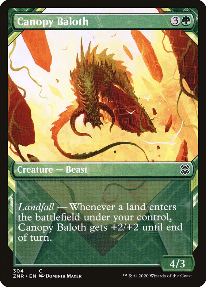 Canopy Baloth (Showcase) [Zendikar Rising] | Fandemonia Ltd