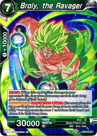 Broly, the Ravager (Starter Deck - Rising Broly) [SD8-02] | Fandemonia Ltd
