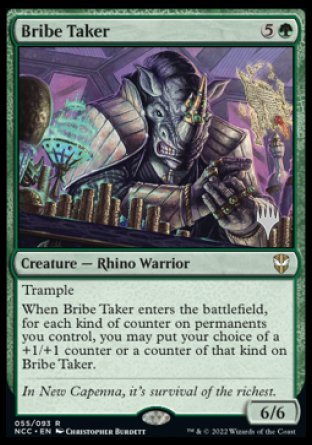 Bribe Taker (Promo Pack) [Streets of New Capenna Commander Promos] | Fandemonia Ltd