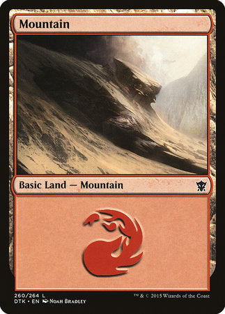 Mountain (260) [Dragons of Tarkir] | Fandemonia Ltd