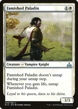 Famished Paladin [Rivals of Ixalan] | Fandemonia Ltd