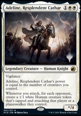 Adeline, Resplendent Cathar (Promo Pack) [Innistrad: Midnight Hunt Promos] | Fandemonia Ltd