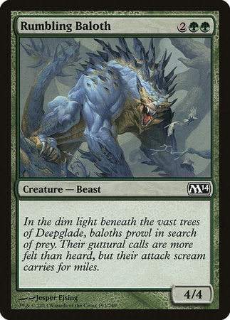 Rumbling Baloth [Magic 2014] | Fandemonia Ltd