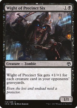 Wight of Precinct Six [Iconic Masters] | Fandemonia Ltd