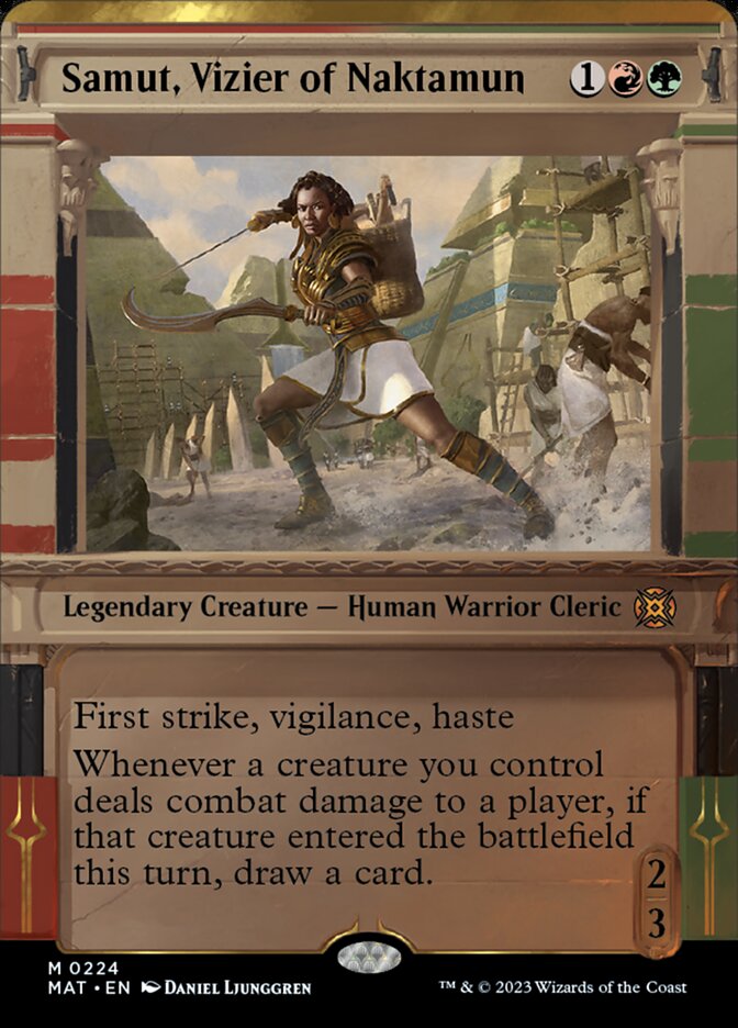 Samut, Vizier of Naktamun (Showcase Halo Foil) [March of the Machine: The Aftermath] | Fandemonia Ltd