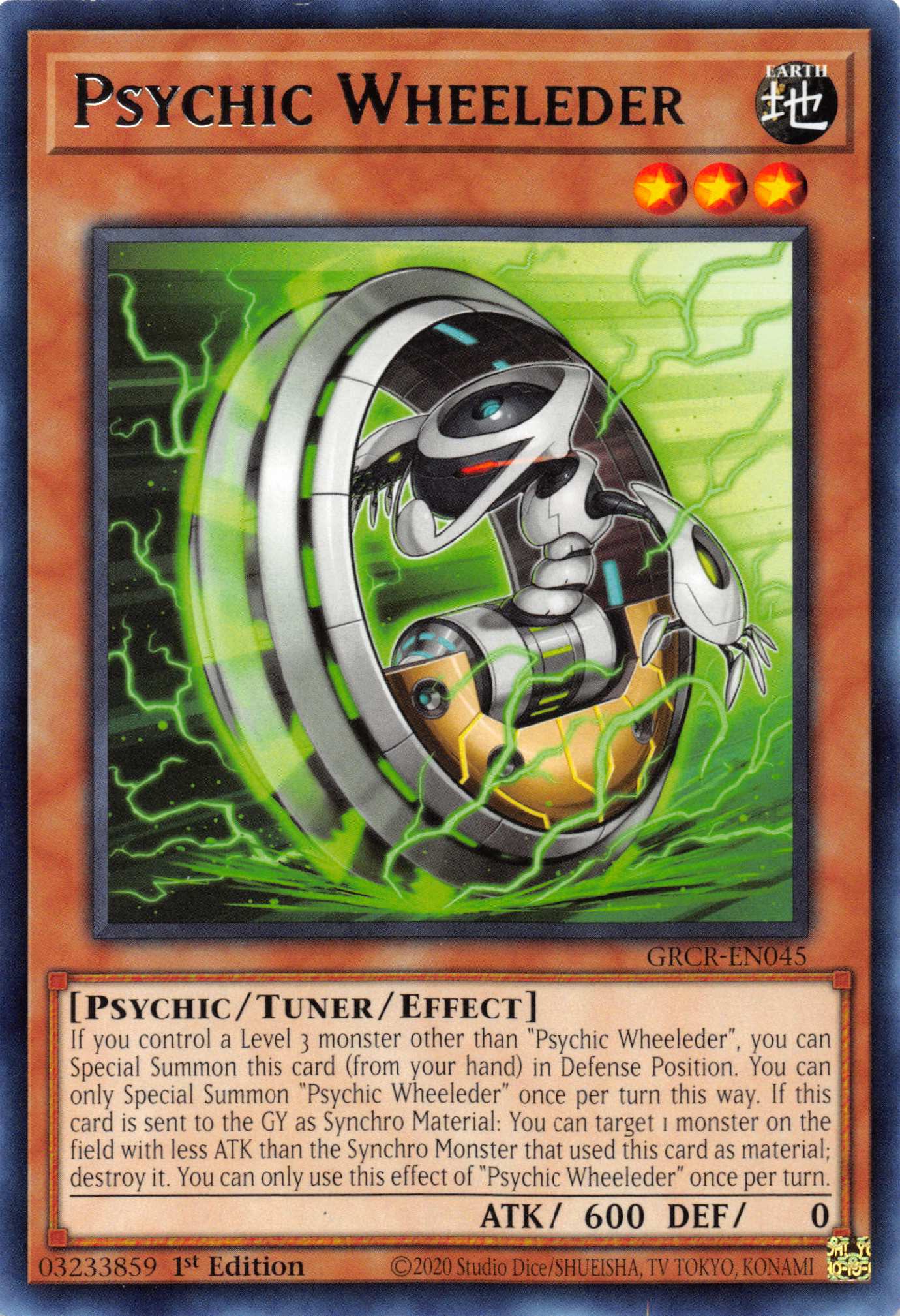 Psychic Wheeleder [GRCR-EN045] Rare | Fandemonia Ltd