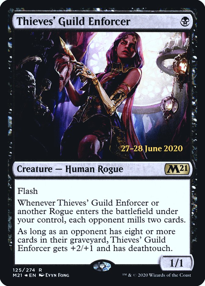 Thieves' Guild Enforcer  [Core Set 2021 Prerelease Promos] | Fandemonia Ltd