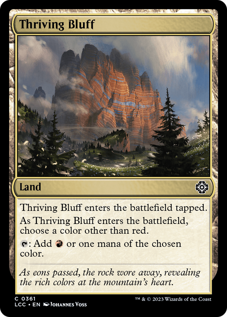 Thriving Bluff [The Lost Caverns of Ixalan Commander] | Fandemonia Ltd
