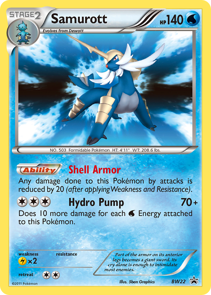 Samurott (BW22) [Black & White: Black Star Promos] | Fandemonia Ltd