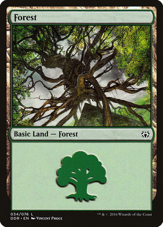 Forest (34) [Duel Decks: Nissa vs. Ob Nixilis] | Fandemonia Ltd