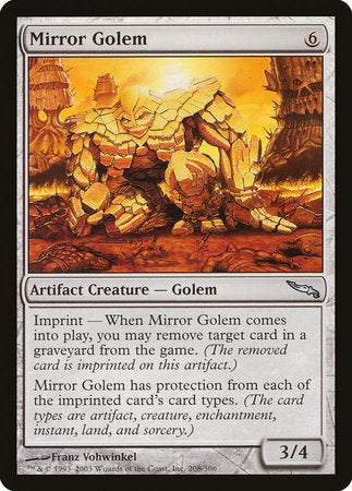 Mirror Golem [Mirrodin] | Fandemonia Ltd