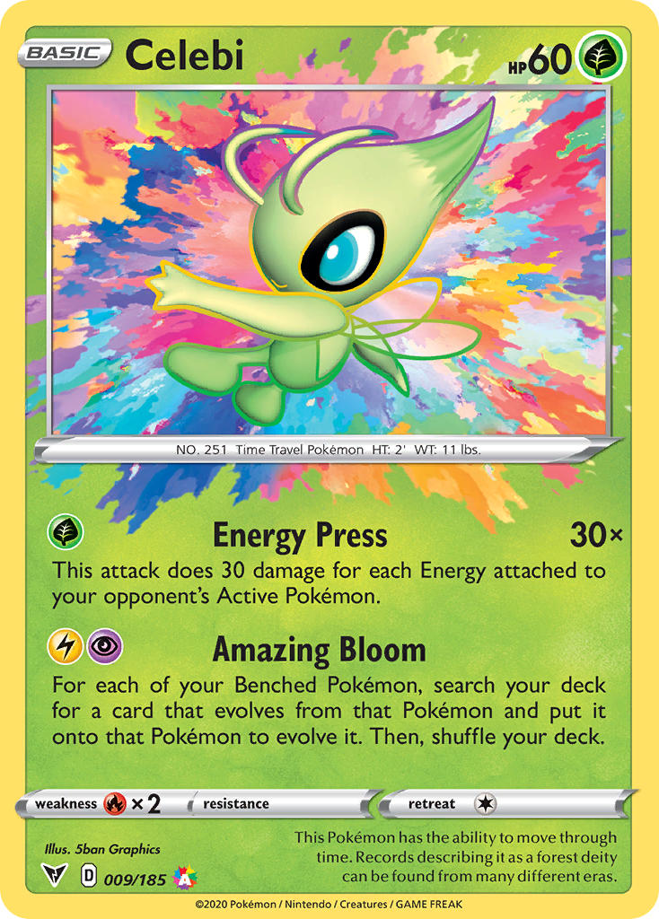 Celebi (009/185) [Sword & Shield: Vivid Voltage] | Fandemonia Ltd