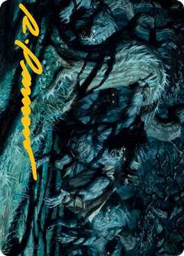 Unnatural Moonrise Art Card (Gold-Stamped Signature) [Innistrad: Midnight Hunt Art Series] | Fandemonia Ltd